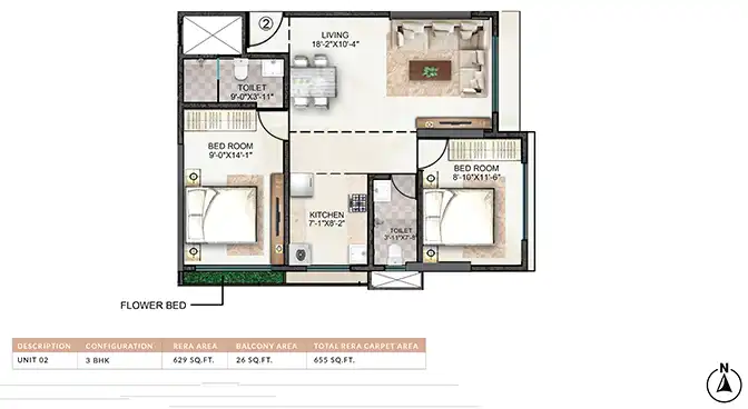 Rishabraj Trident floor plan 3