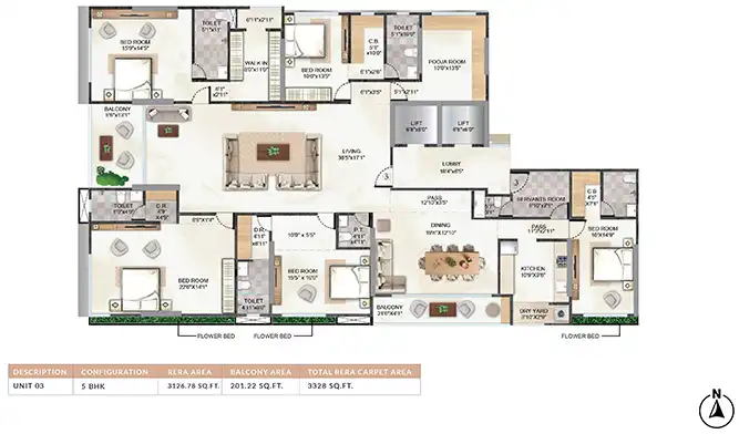 Rishabraj Trident floor plan 9