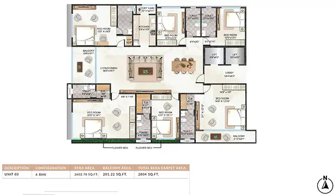Rishabraj Trident floor plan 10