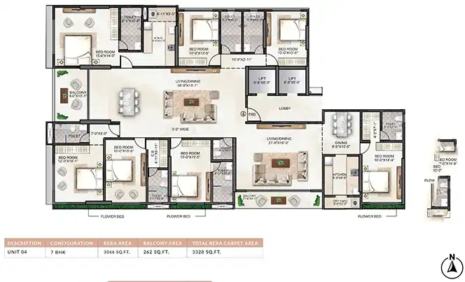 Rishabraj Trident floor plan 11