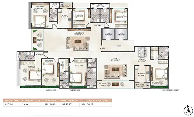 Rishabraj Trident floor plan 12