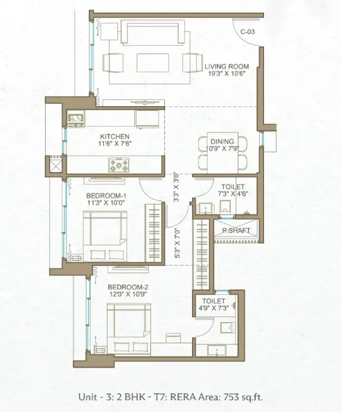 Romell Espalier floor plan 1