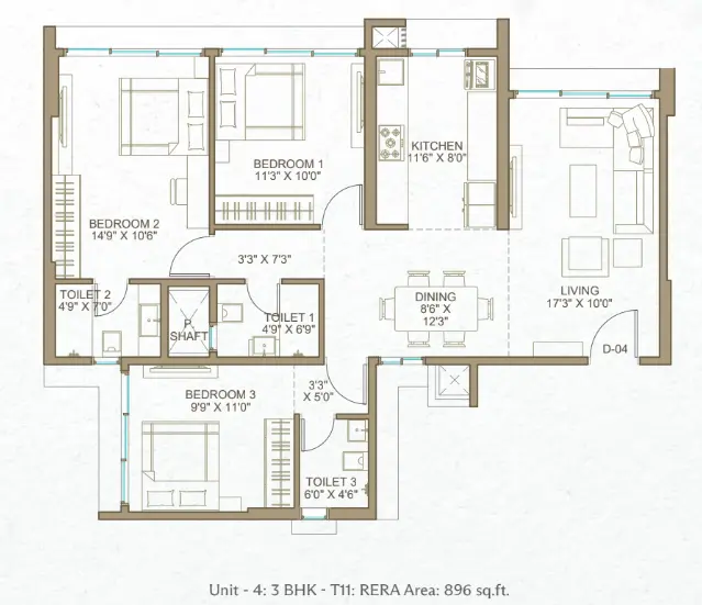 Romell Espalier floor plan 3