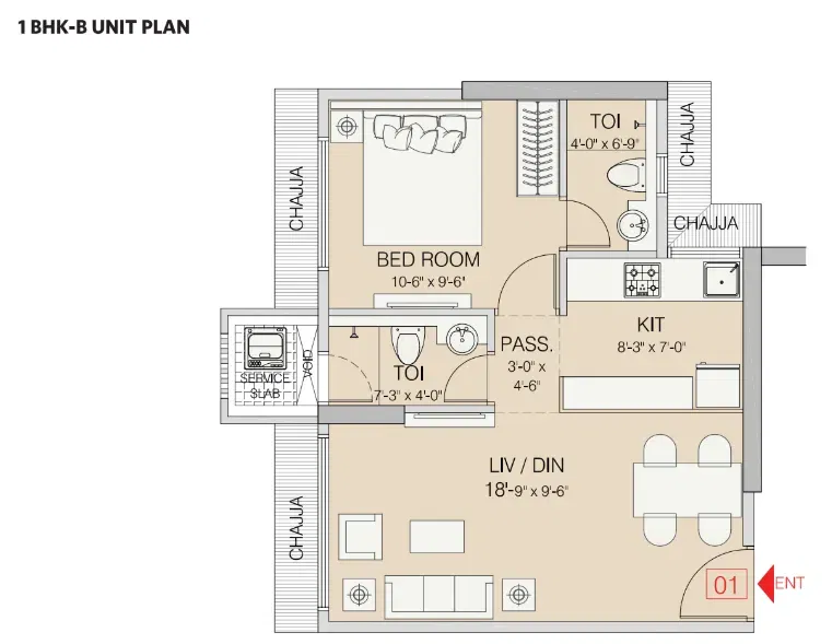 Ruparel Zinnia floor plan 1