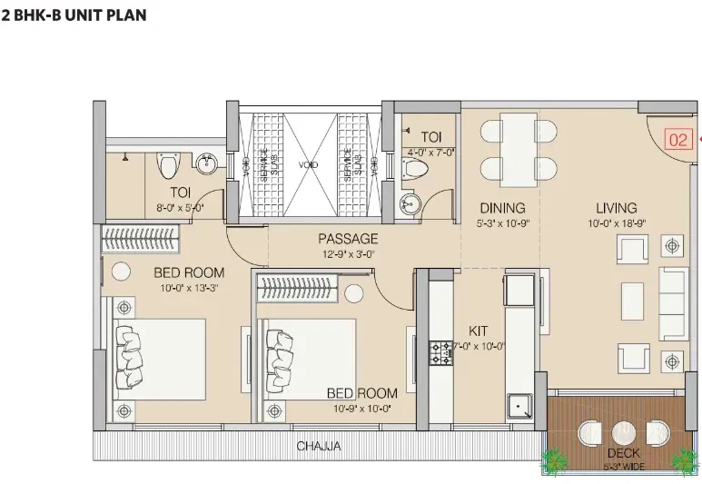 Ruparel Zinnia floor plan 2