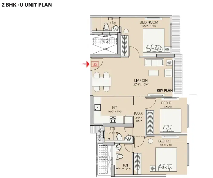 Ruparel Zinnia floor plan 3