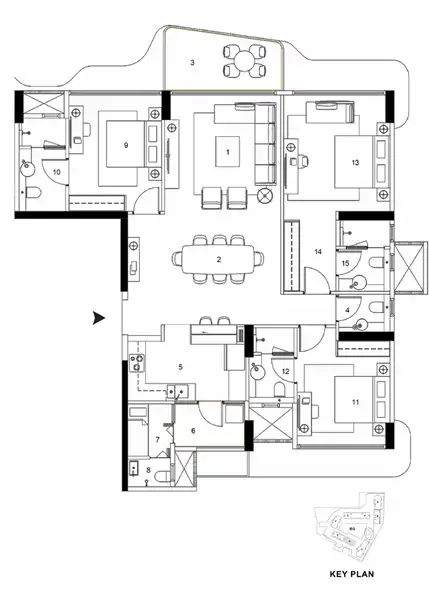Rustomjee Balmoral floor plan 2