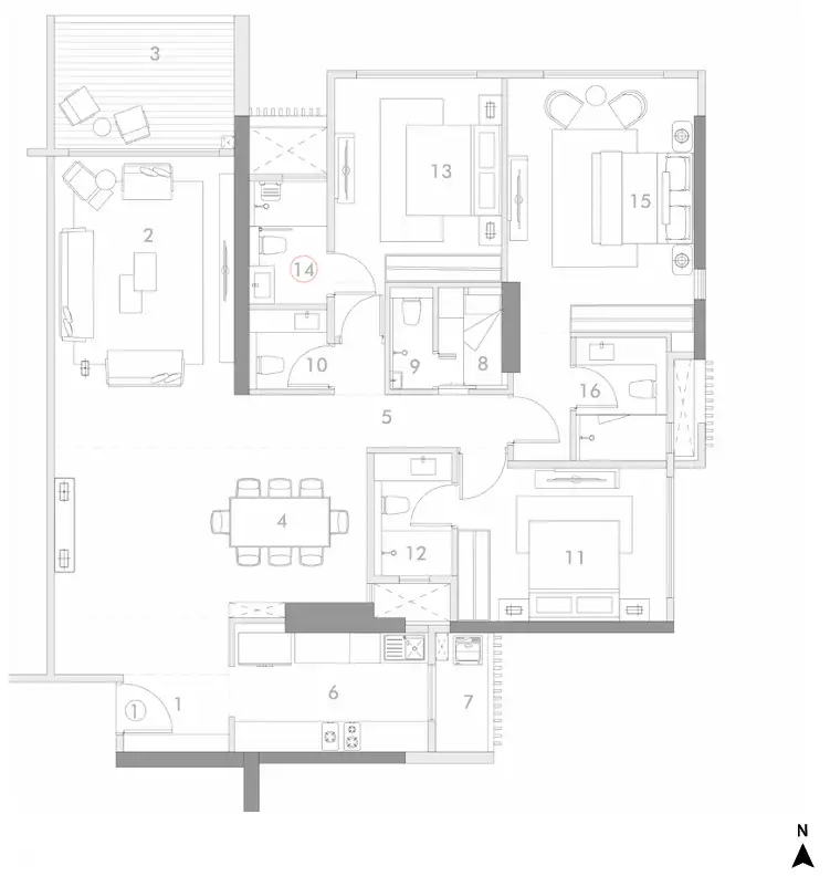 Rustomjee Crescent floor plan 9