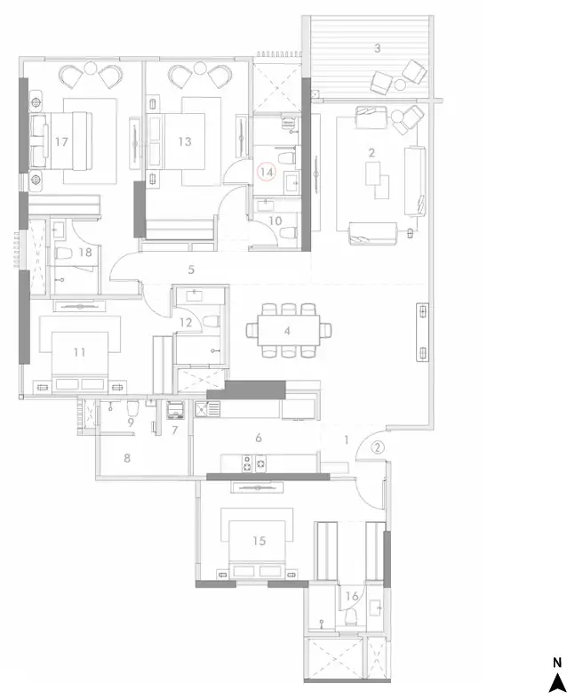 Rustomjee Crescent floor plan 12