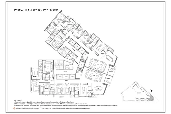 Rustomjee Elements Upper Juhu floor plan 3
