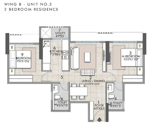 Rustomjee La Vie floor plan 2