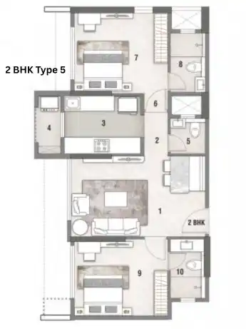 Rustomjee Stella floor plan 1