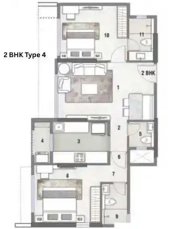 Rustomjee Stella floor plan 2