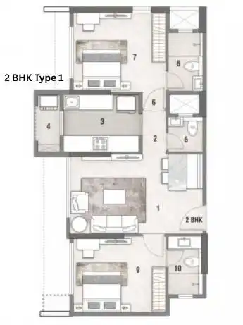 Rustomjee Stella floor plan 3