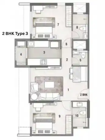 Rustomjee Stella floor plan 5