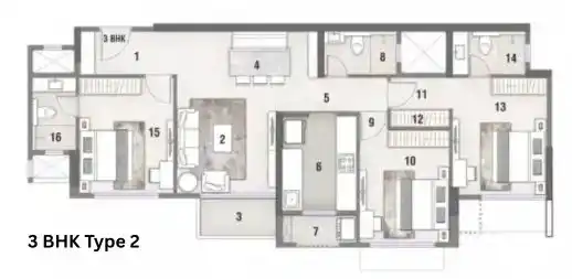 Rustomjee Stella floor plan 9