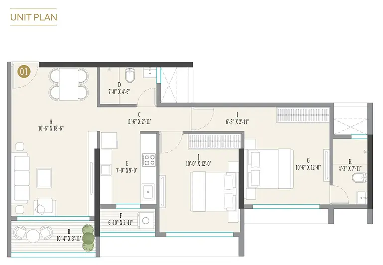 Serenova floor plan 1
