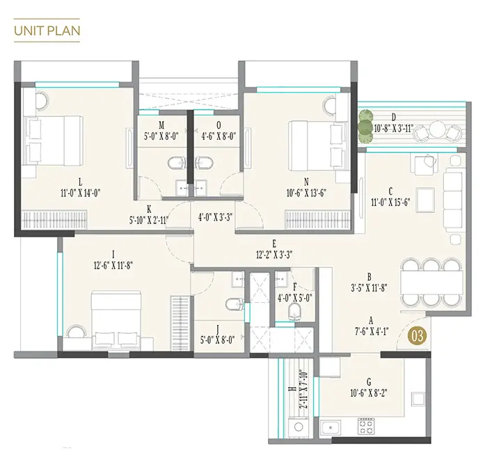 Serenova floor plan 4