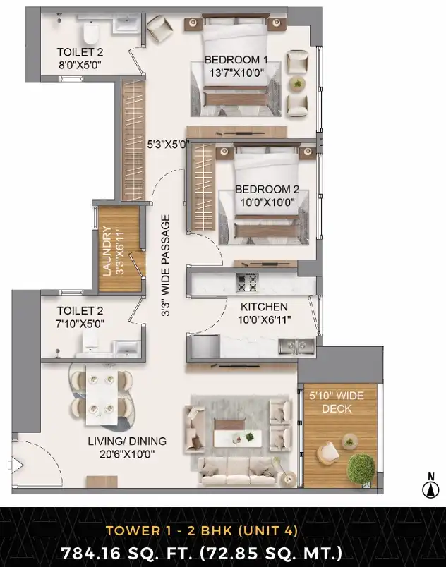Seven Mahalaxmi floor plan 1