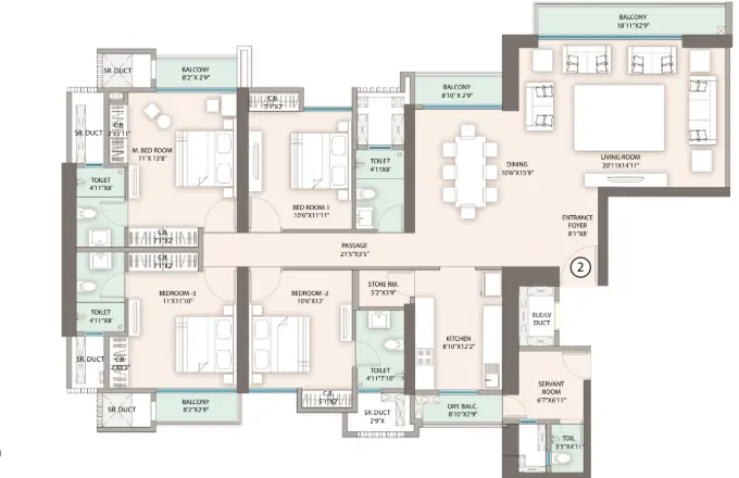 Sheth Avalon floor plan 2