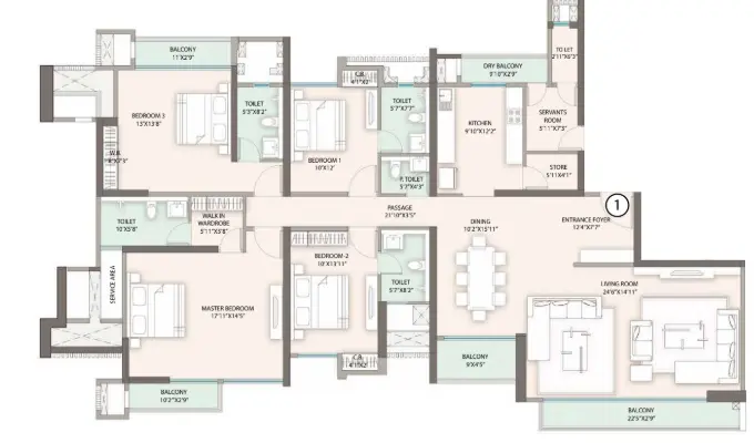 Sheth Avalon floor plan 3