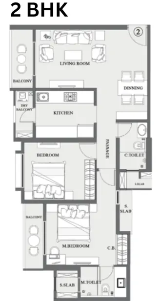 Sheth Vasant Lawns floor plan 1