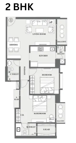 Sheth Vasant Lawns floor plan 2