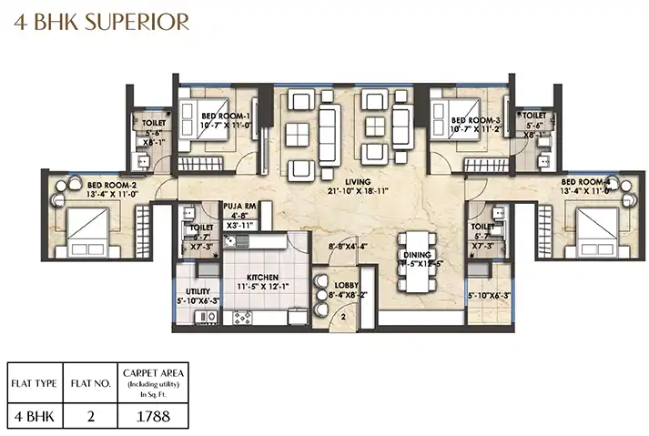 Simana floor plan 4