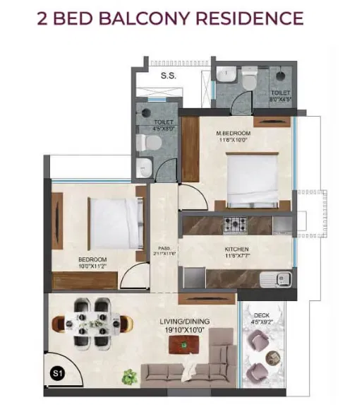 Sunbeam Heights floor plan 1