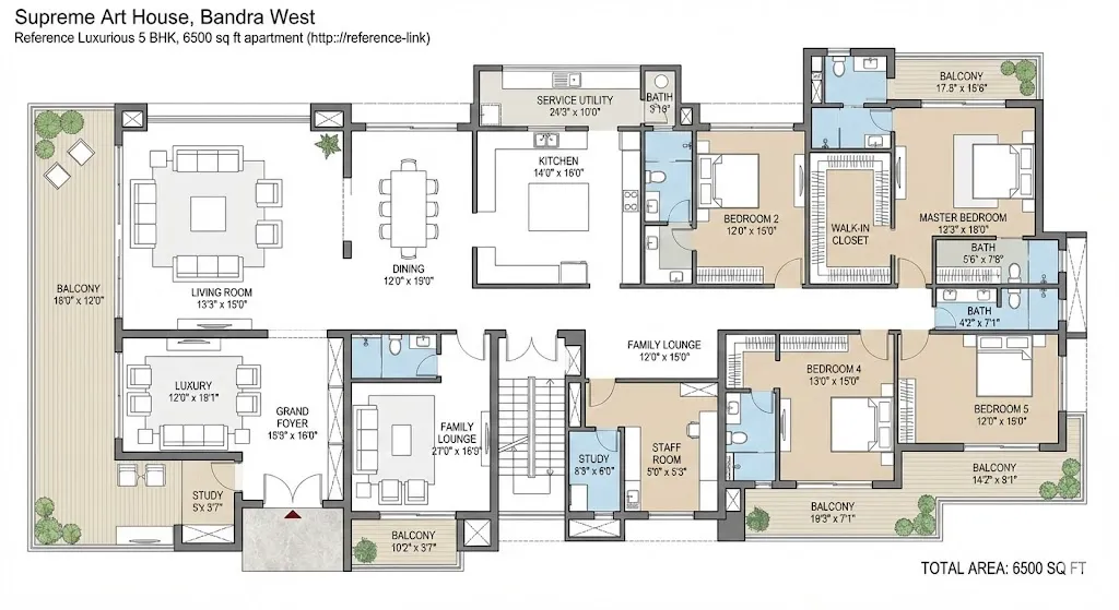 Supreme Art House floor plan 1