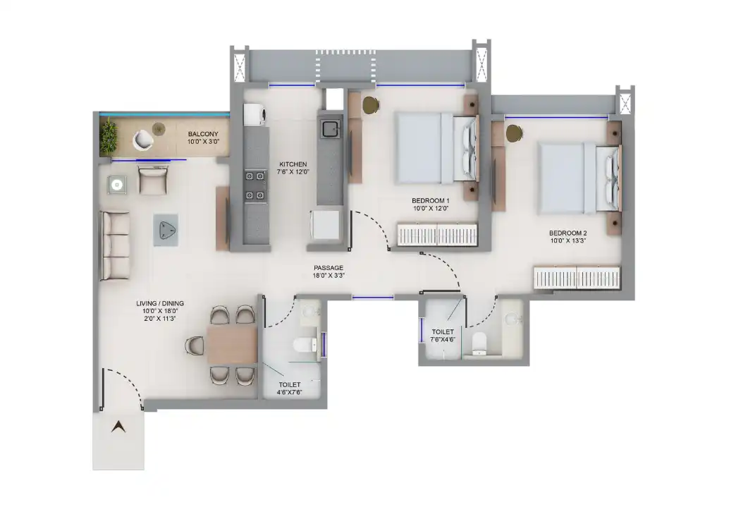 Supreme Boulevard floor plan 1