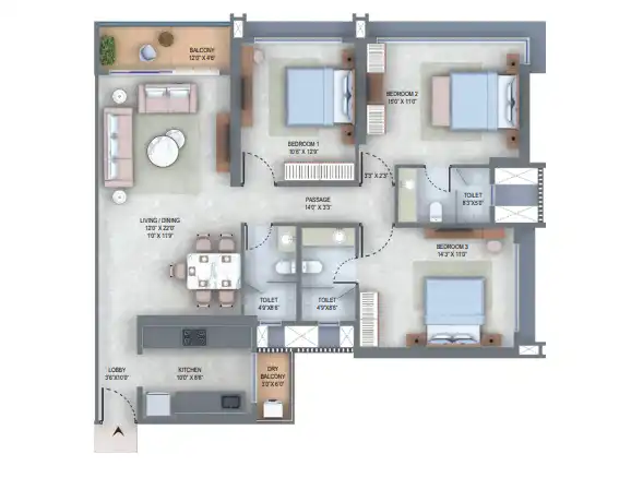 Supreme Boulevard floor plan 3