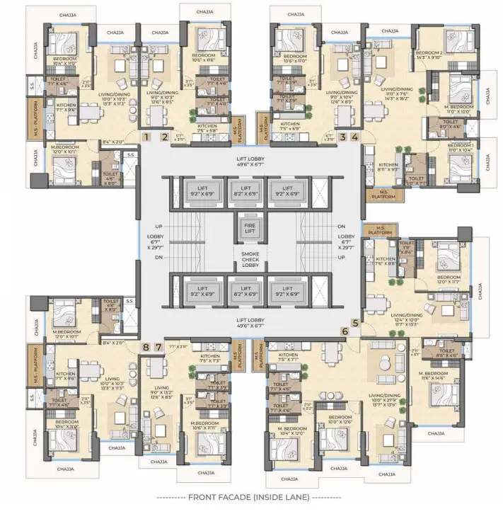 Suraj Park View floor plan 1
