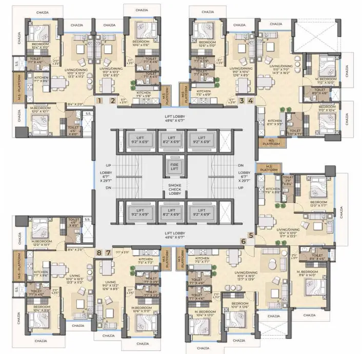 Suraj Park View floor plan 3