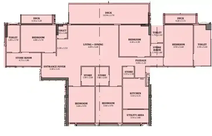 The Legend floor plan 1