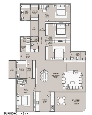 The Reserve floor plan 2