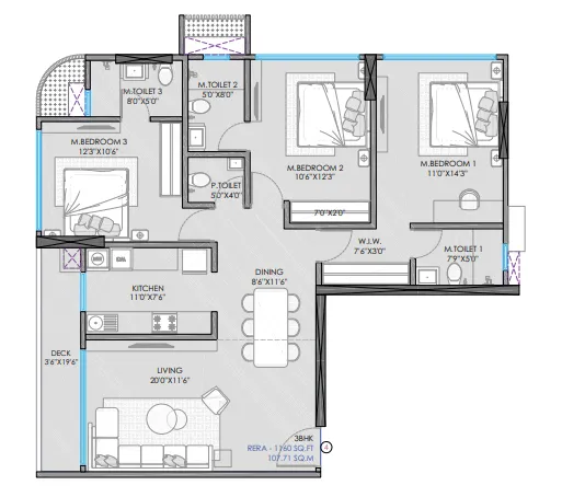 Trinity Towers floor plan 2