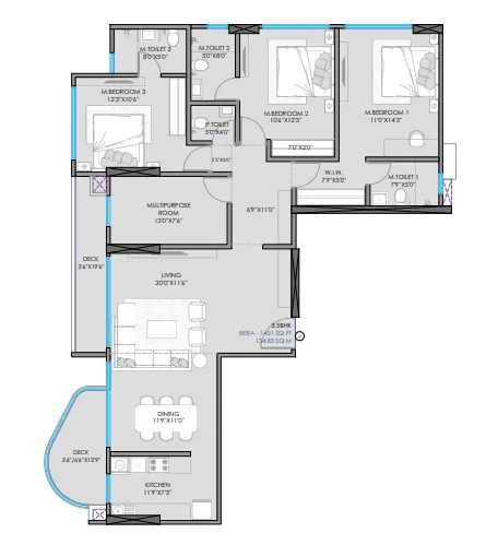 Trinity Towers floor plan 4