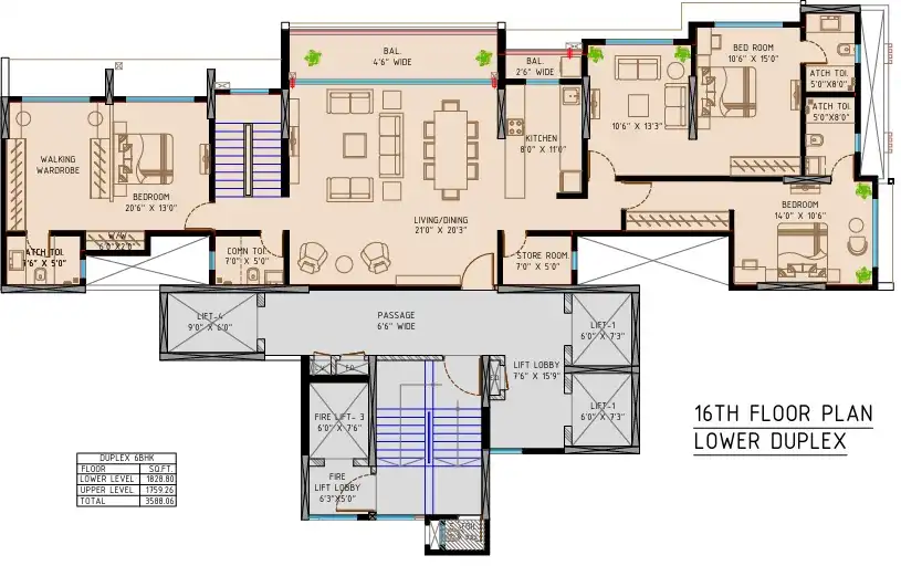 Vaswani Avania floor plan 4
