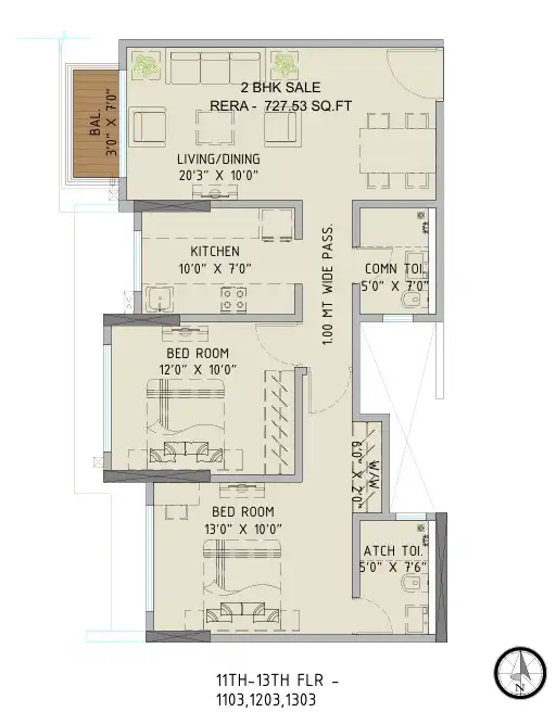 Vaswani Avania floor plan 2
