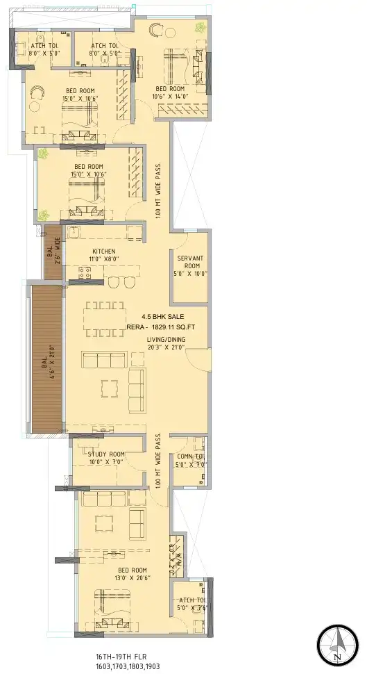 Vaswani Avania floor plan 3