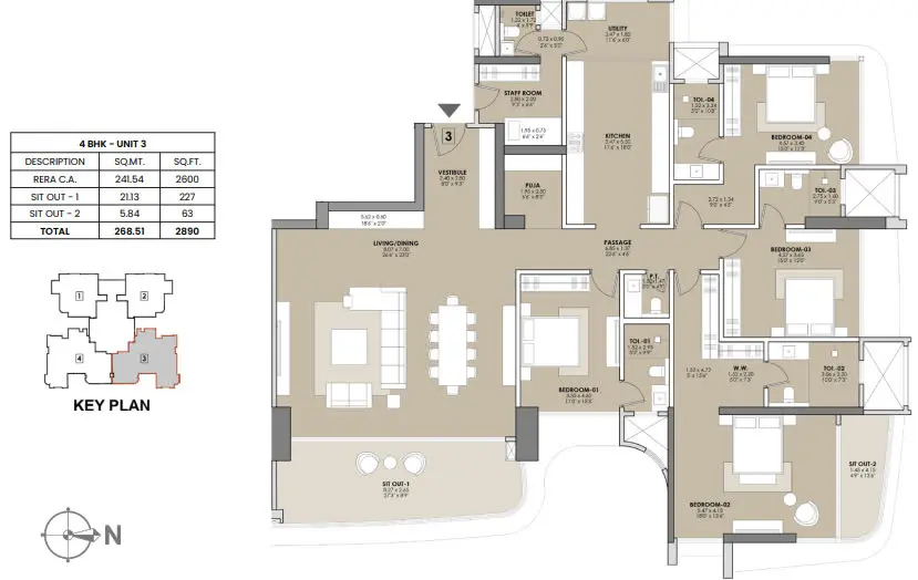 Viceroy Visava floor plan 3
