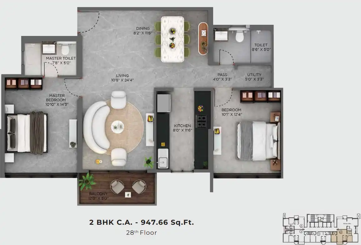 Vista Residences floor plan 6