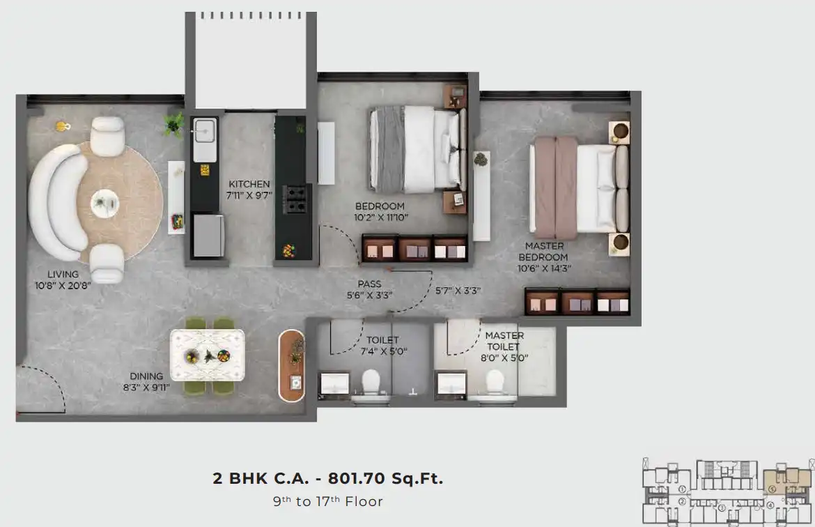 Vista Residences floor plan 7