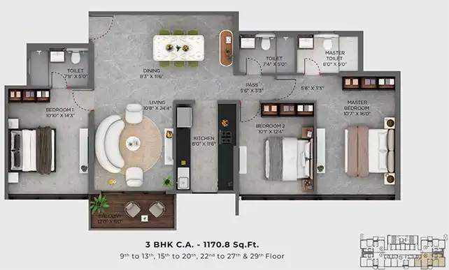 Vista Residences floor plan 10