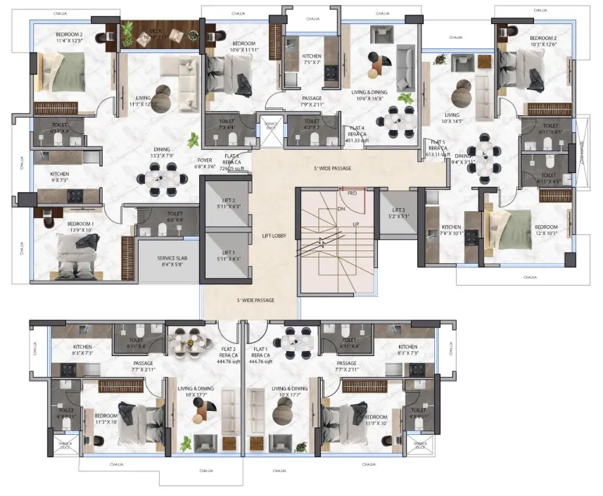 Viyaara Altiora floor plan 1
