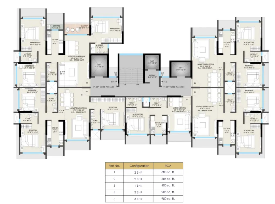 Vrindavan Malad floor plan 1